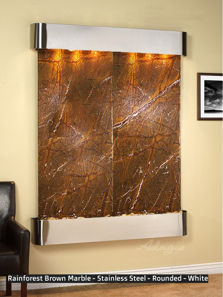 Adagio Majestic River 69"H x 54"W Indoor Wall Fountain MRR1011