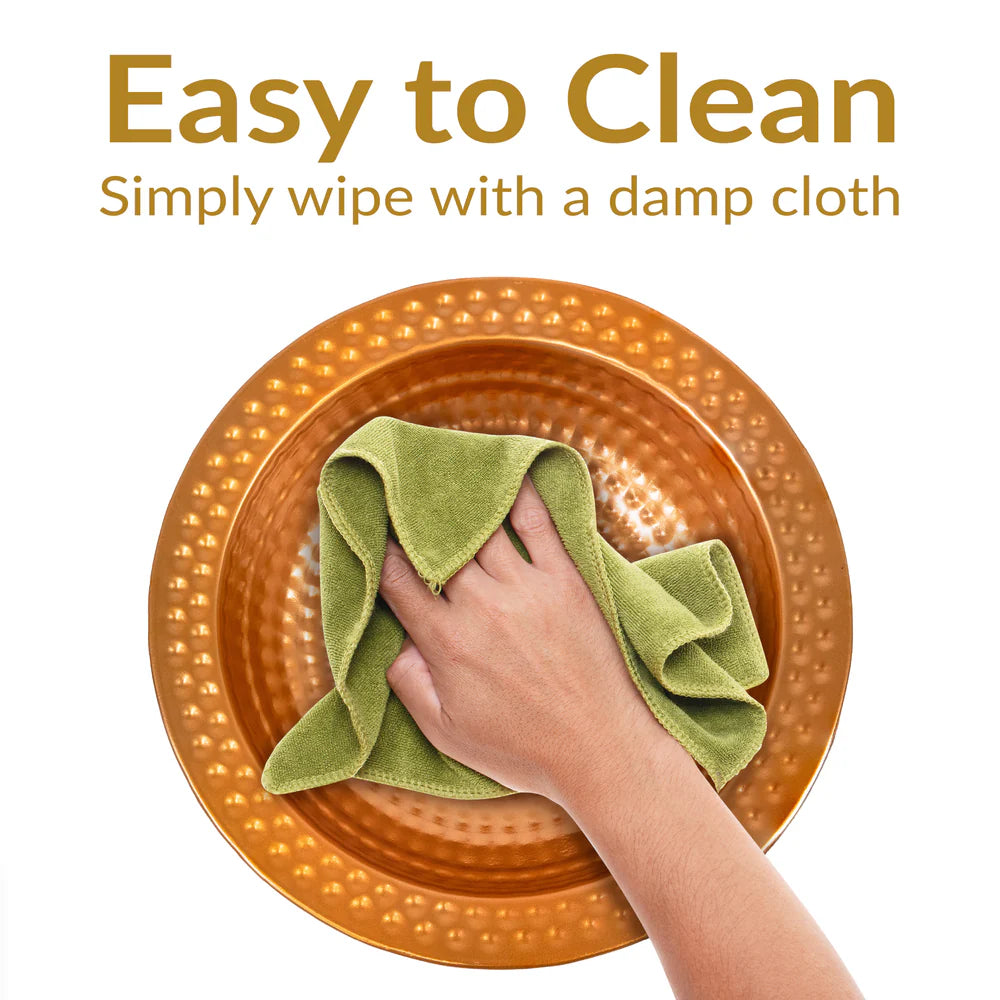 Sunnydaze 12" Diameter Copper Hanging Bird Bath