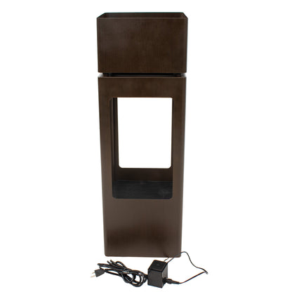 Sunnydaze 36" Serene Showers Outdoor Water Fountain with Lights