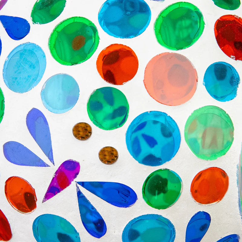 Sunnydaze 6" Mosaic Fly-Through Hanging Bird Feeder