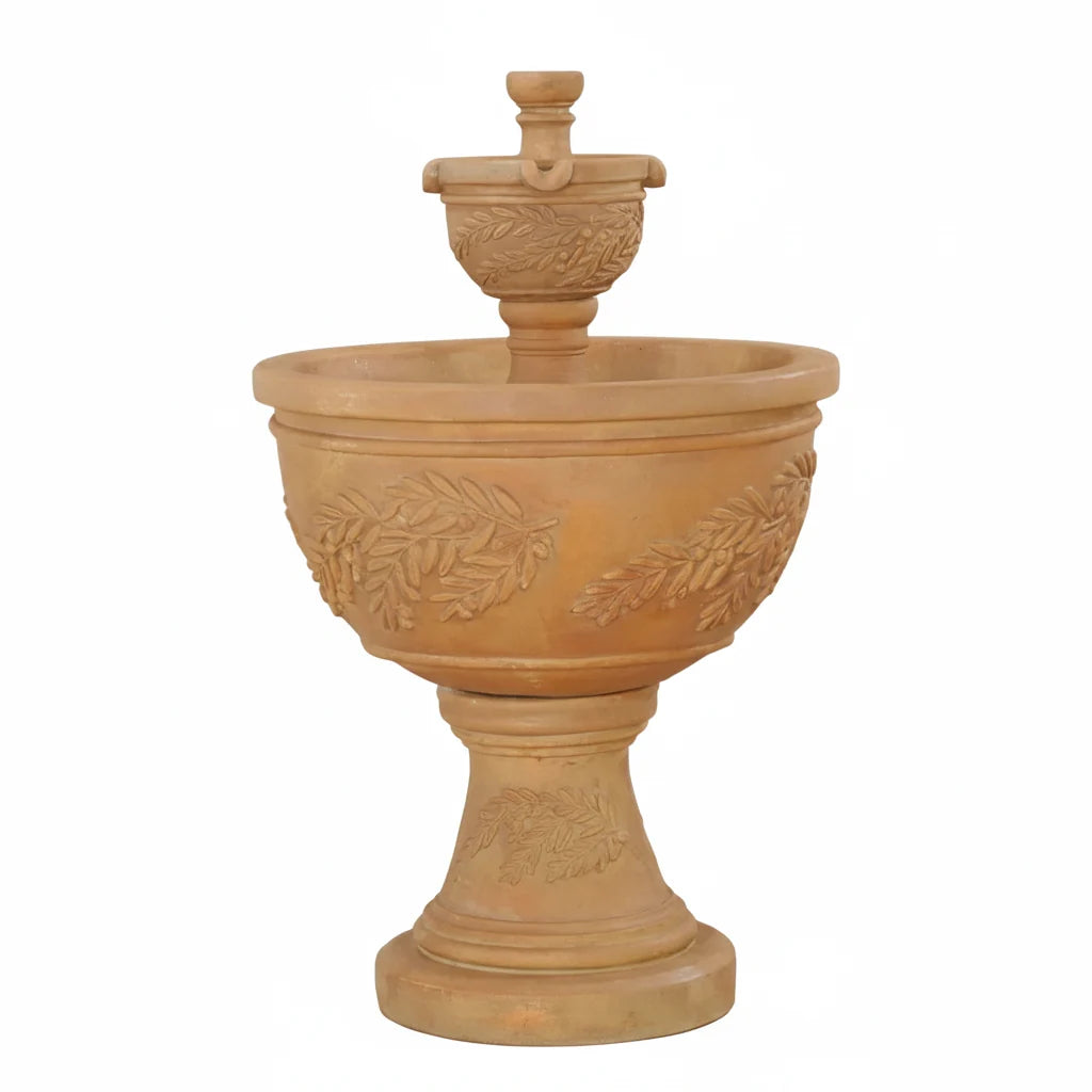 Giannini Garden Oliva Two Tier Outdoor Water Fountain 1129