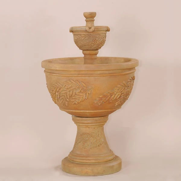 Giannini Garden Oliva Two Tier Outdoor Water Fountain 1129