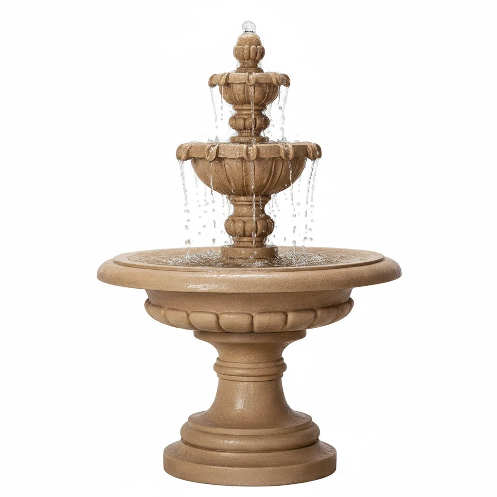 Giannini Garden Padova Three Tier Outdoor Water Fountain 1167