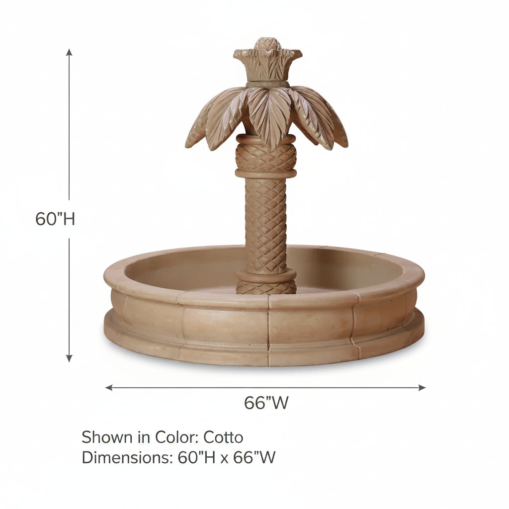 Giannini Garden Palm Springs Small Outdoor Water Pond Fountain 1161