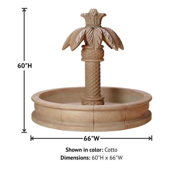 Giannini Garden Palm Springs Small Outdoor Water Pond Fountain 1161