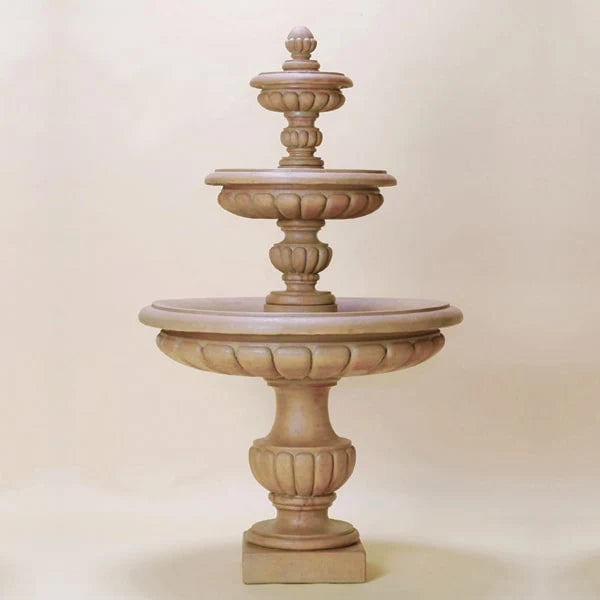 Giannini Garden Parigi Three Tier Outdoor Water Fountain 1164