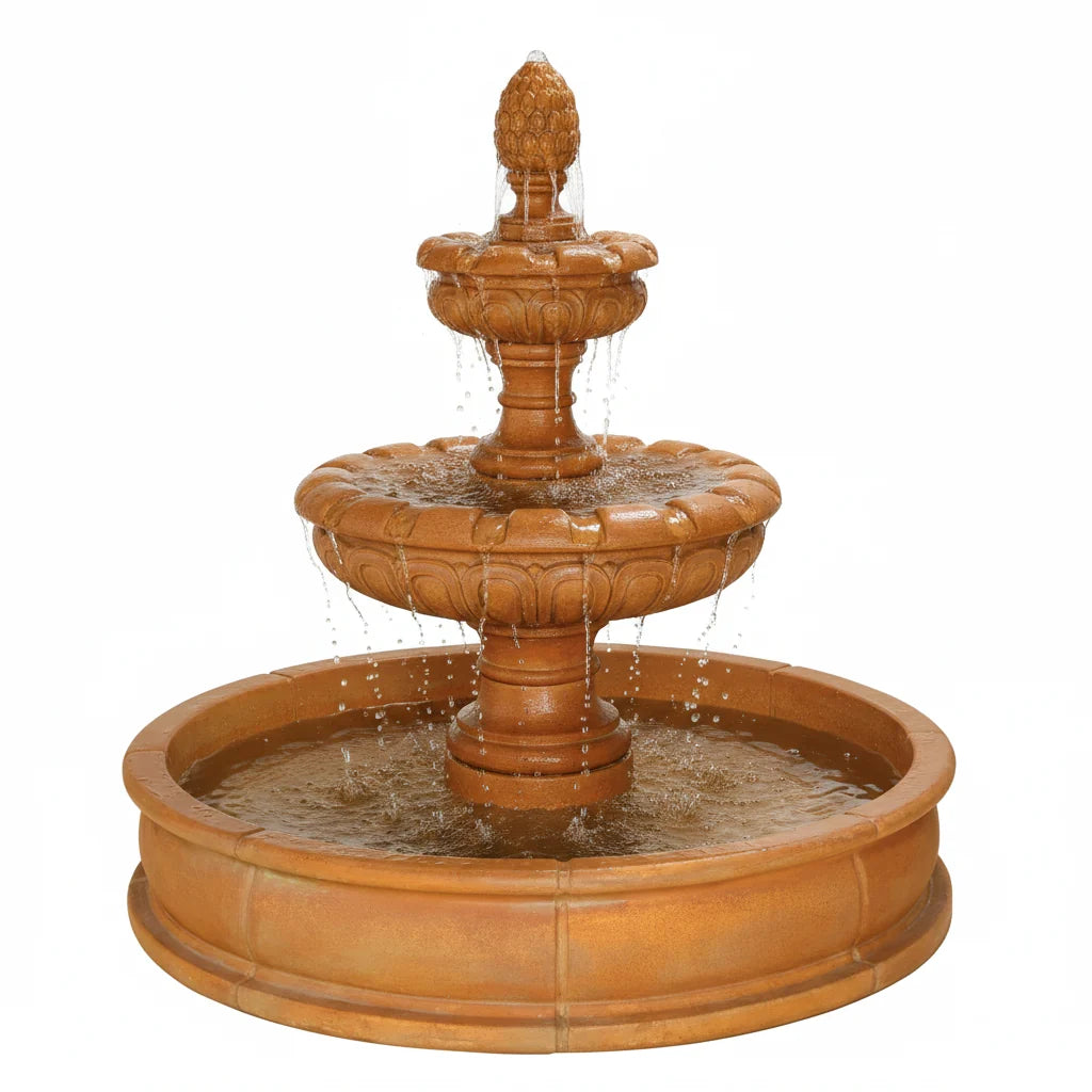 Giannini Garden Patio Artistes Two Tier Outdoor Pond Fountain 1263