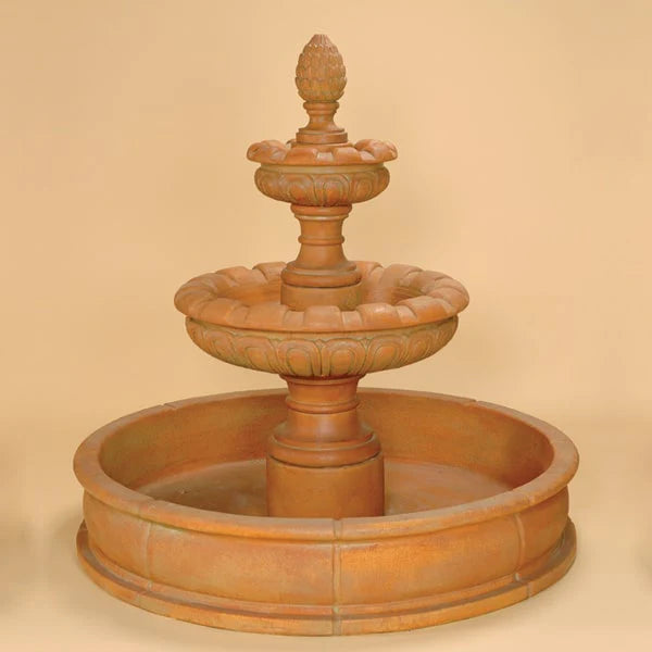 Giannini Garden Patio Artistes Two Tier Outdoor Pond Fountain 1263