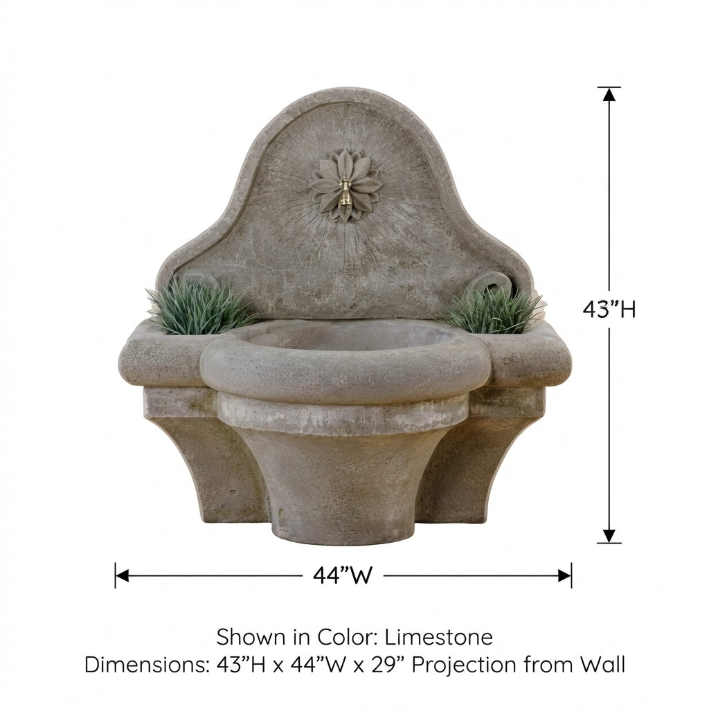 Giannini Garden Provence Outdoor Wall Fountain For Spout 1222