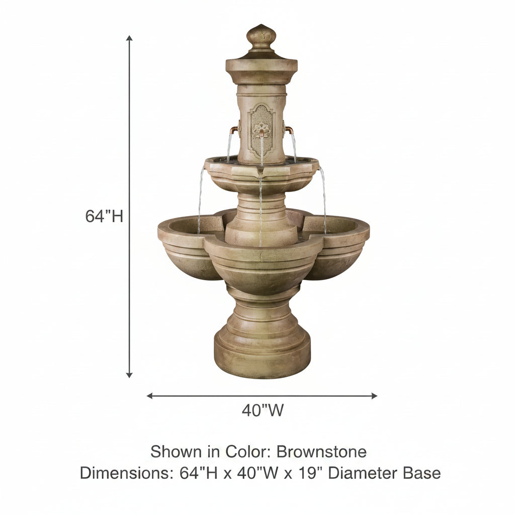 Giannini Garden Ponticello Outdoor Courtyard Fountain 1850