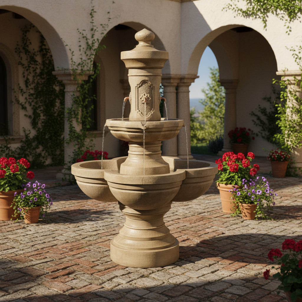 Giannini Garden Ponticello Outdoor Courtyard Fountain 1850