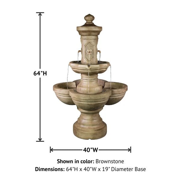 Giannini Garden Ponticello Outdoor Courtyard Fountain 1850