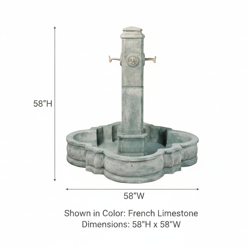 Giannini Garden Portofino Outdoor Water Fountain For Spouts 1054C