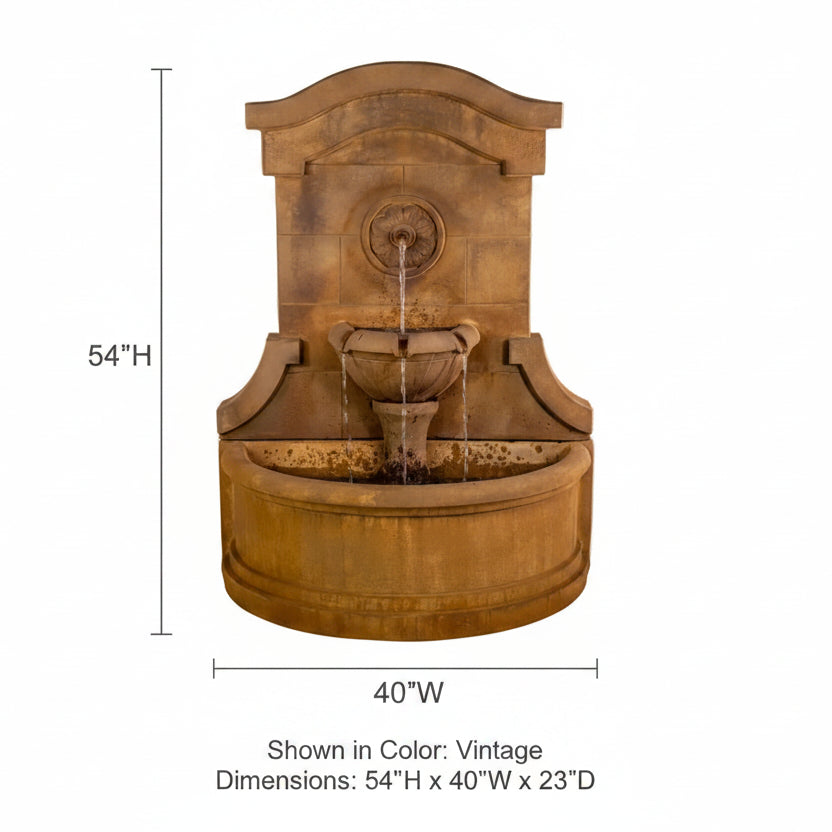 Giannini Garden Portofino Outdoor Wall Fountain 1862