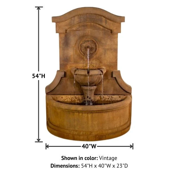 Giannini Garden Portofino Outdoor Wall Fountain 1862