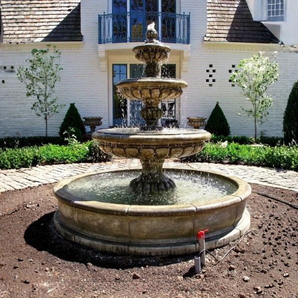 Giannini Garden Provence Three Tier Outdoor Pond Fountain 1288B