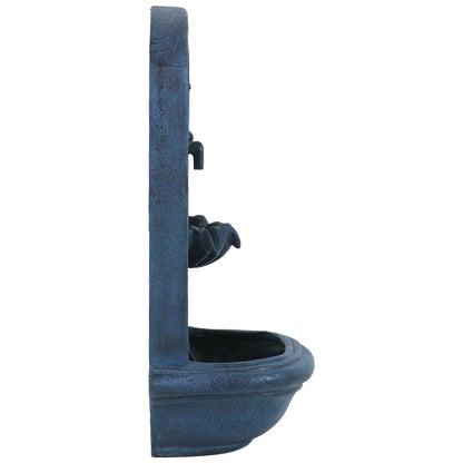 Sunnydaze 27" H Seaside Outdoor Solar Wall Fountain with Battery Backup