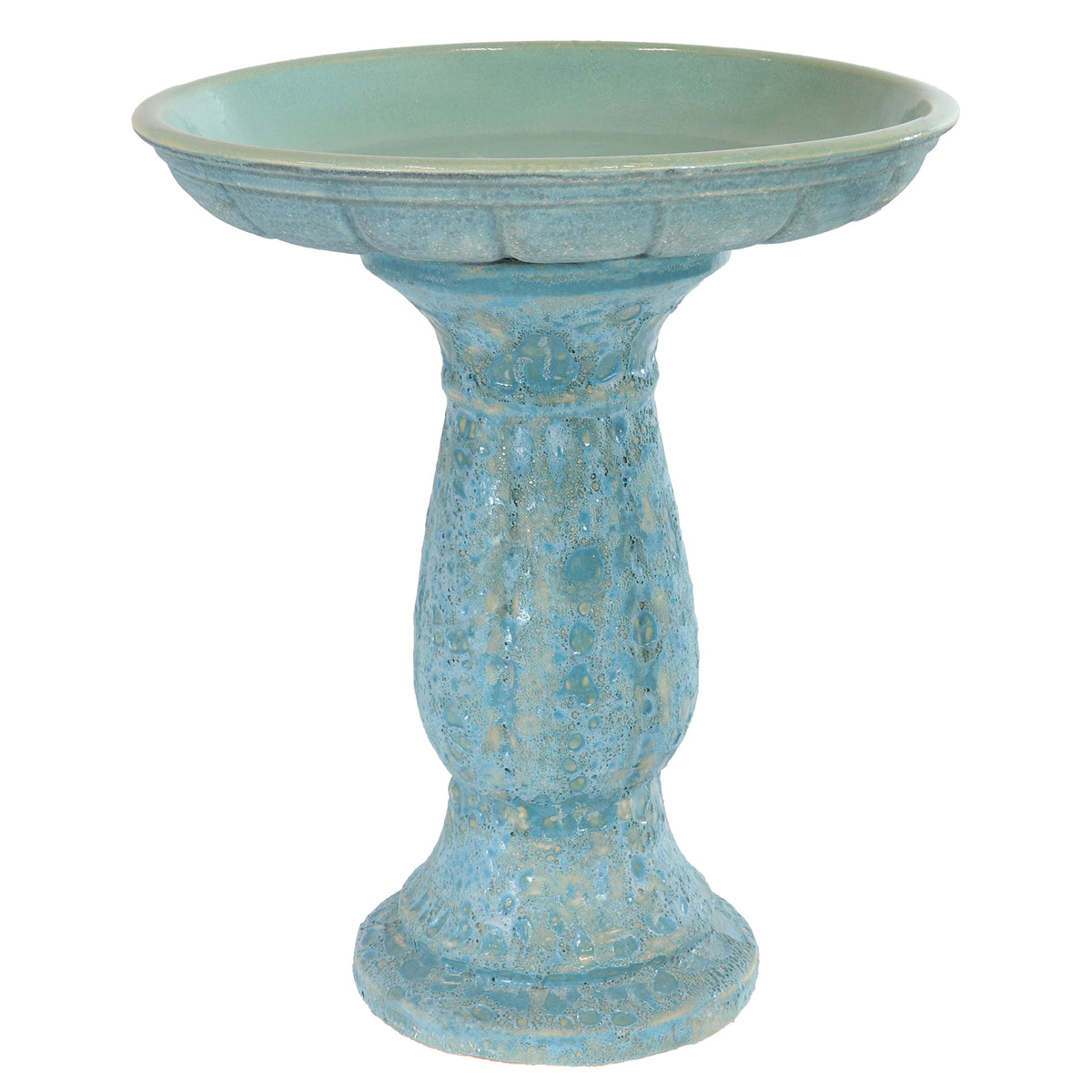 Sunnydaze Avignon 18.75" H Outdoor Ceramic Bird Bath
