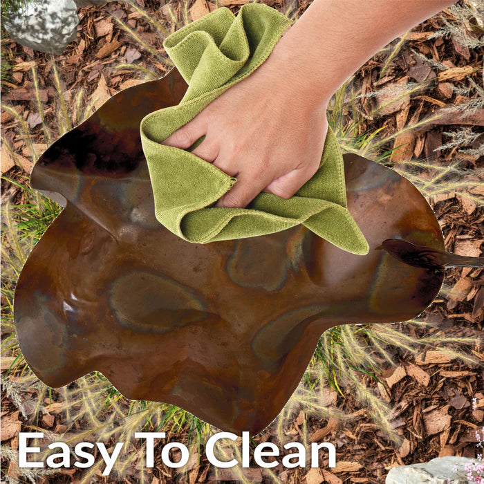 Sunnydaze 34.25" Staked Copper Bird Bath with Bird Figurine