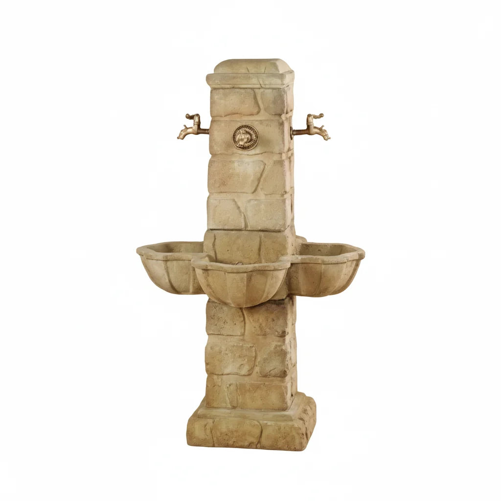 Giannini Garden Quattro Rustichella Outdoor Water Fountain For 4 Spouts 1145