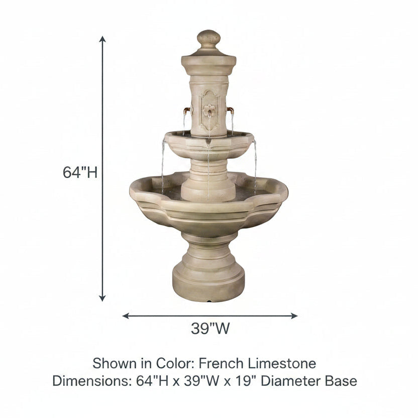 Giannini Garden Ravello Outdoor Courtyard Fountain 1848