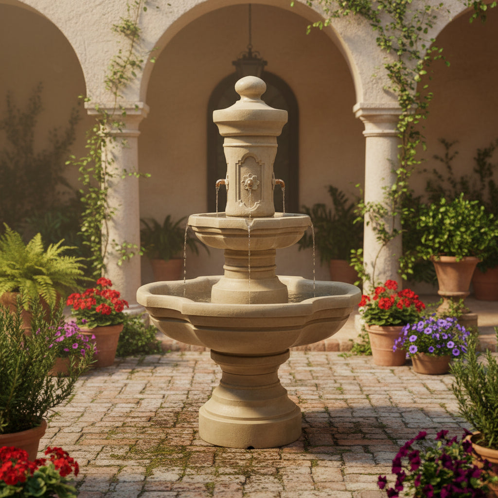 Giannini Garden Ravello Outdoor Courtyard Fountain 1848