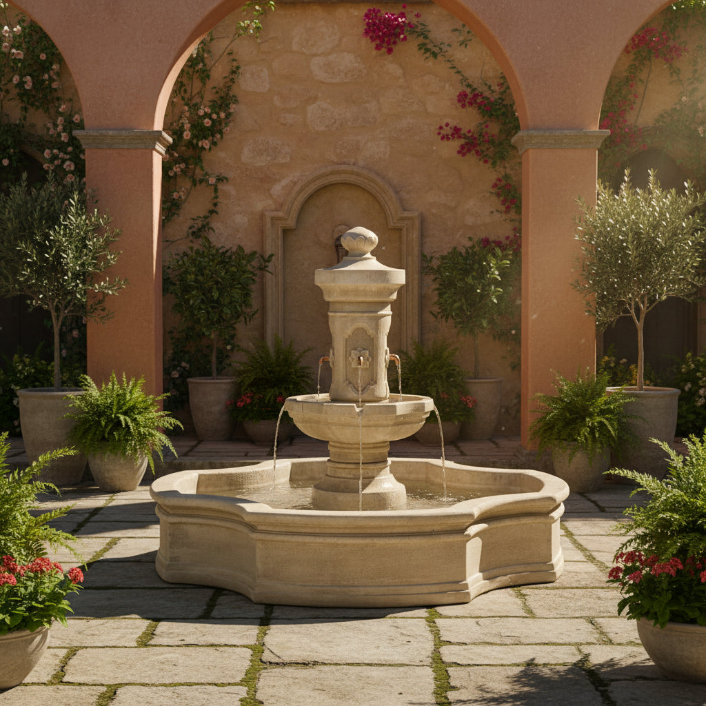 Giannini Garden Ravello Monaco Outdoor Pond Fountain 1859
