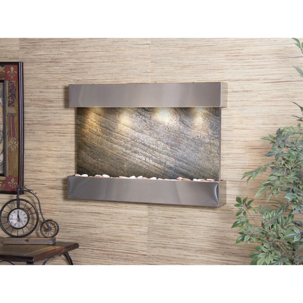 Adagio Reflection Creek 27"H x 38"W Indoor Wall Fountain