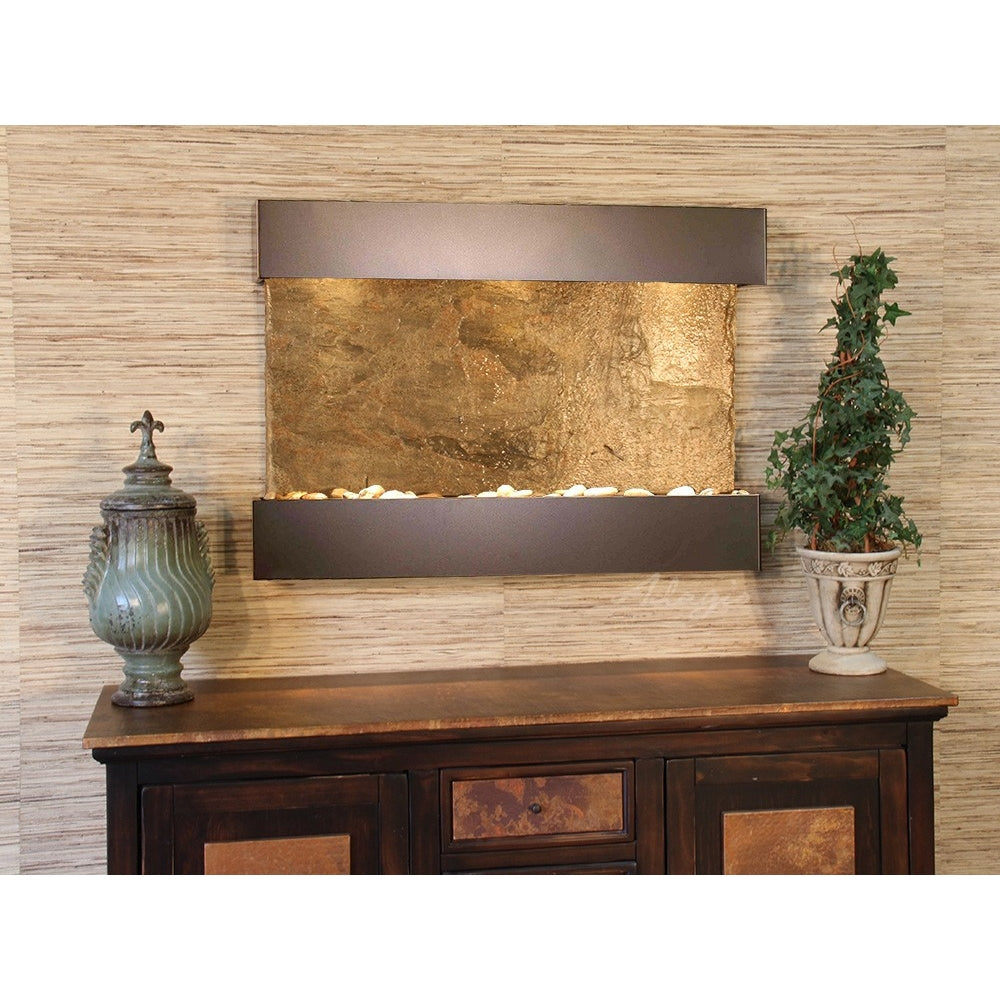 Adagio Reflection Creek 27"H x 38"W Indoor Wall Fountain