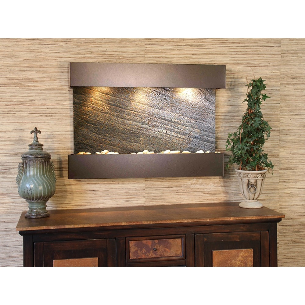 Adagio Reflection Creek 27"H x 38"W Indoor Wall Fountain