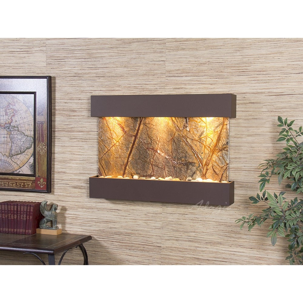 Adagio Reflection Creek 27"H x 38"W Indoor Wall Fountain
