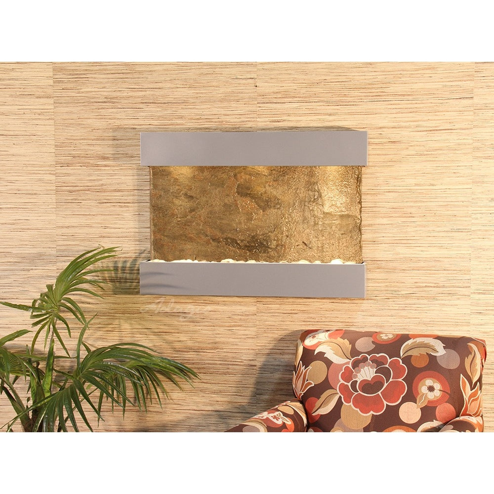 Adagio Reflection Creek 27"H x 38"W Indoor Wall Fountain