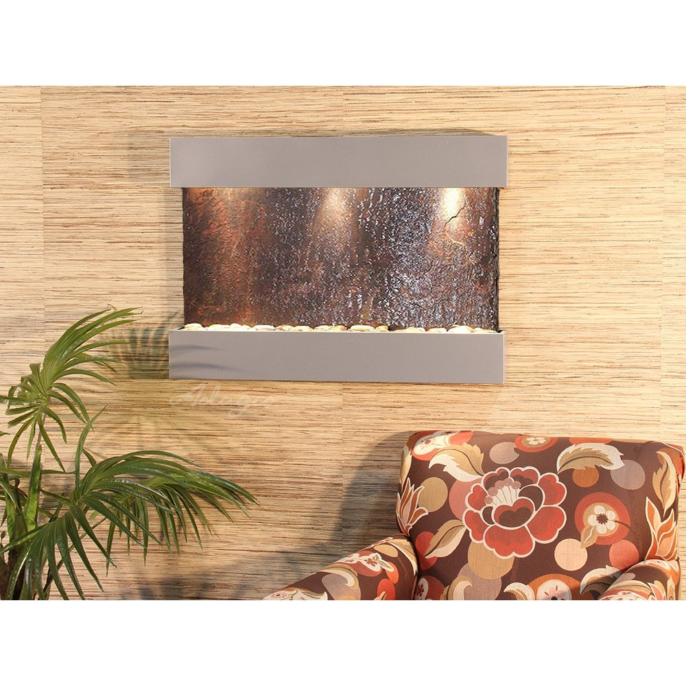 Adagio Reflection Creek 27"H x 38"W Indoor Wall Fountain