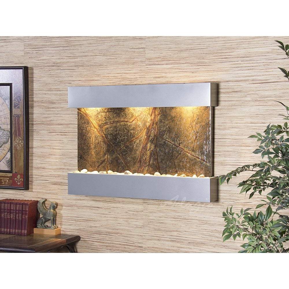 Adagio Reflection Creek 27"H x 38"W Indoor Wall Fountain