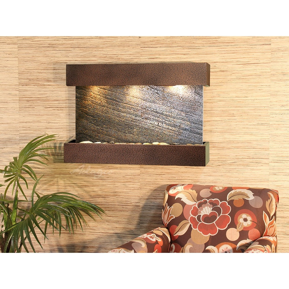Adagio Reflection Creek 27"H x 38"W Indoor Wall Fountain