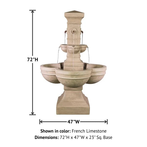 Giannini Garden Rialto Outdoor Courtyard Fountain 1844