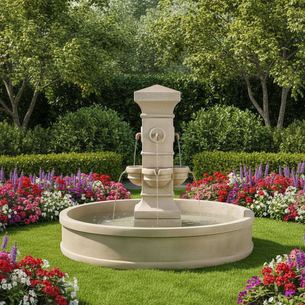 Giannini Garden Rialto Malibu Outdoor Pond Fountain 1860