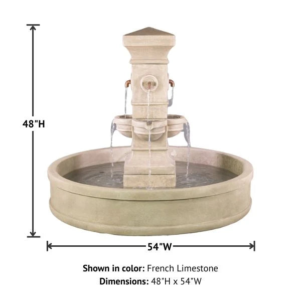 Giannini Garden Rialto Malibu Outdoor Pond Fountain 1860