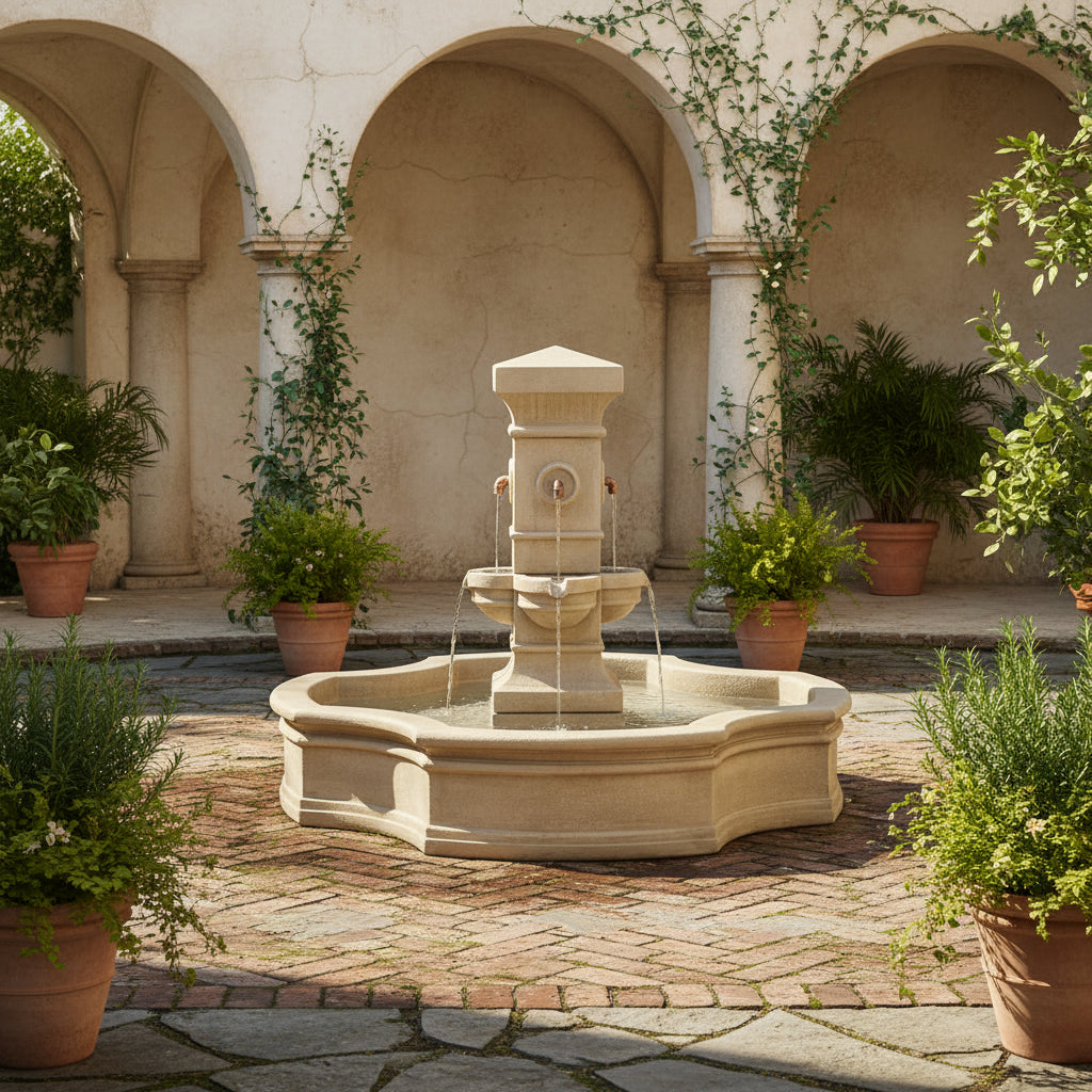Giannini Garden Rialto Monaco Outdoor Pond Fountain 1857
