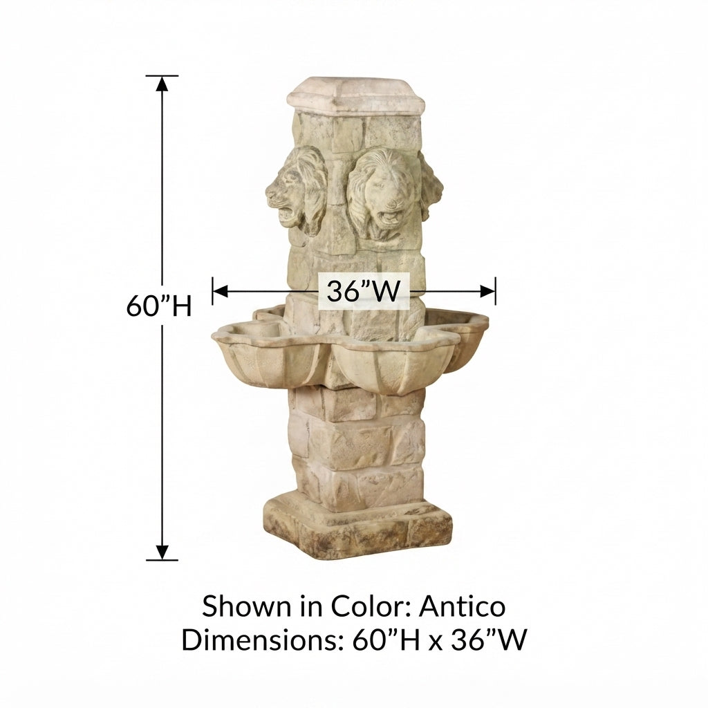 Giannini Garden Ponte Bacoli Outdoor Water Fountain 1144
