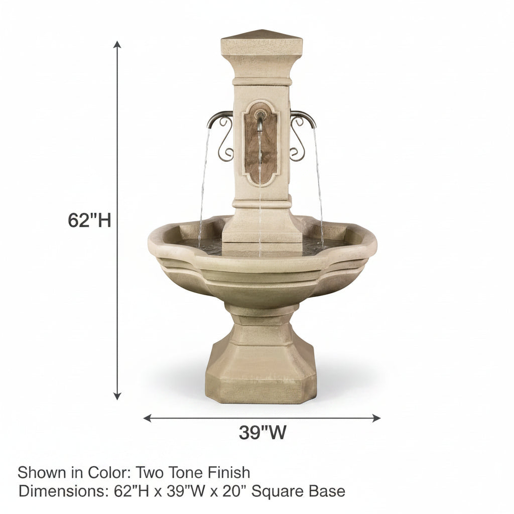 Giannini Garden San Pietro Outdoor Courtyard Fountain 1847C