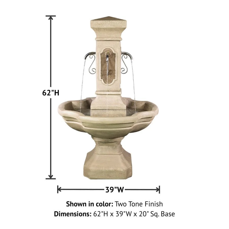 Giannini Garden San Pietro Outdoor Courtyard Fountain 1847C