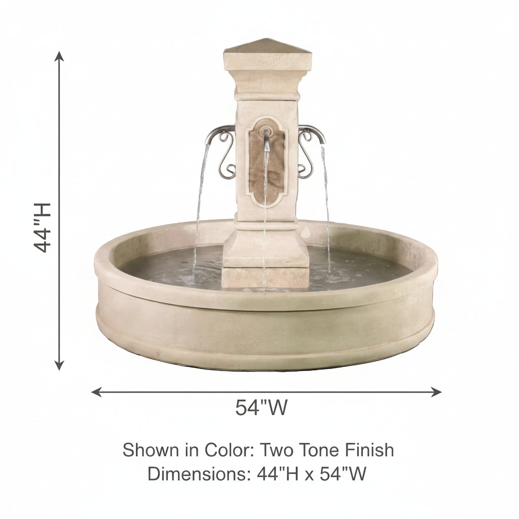 Giannini Garden San Pietro Malibu Outdoor Pond Fountain 1861C
