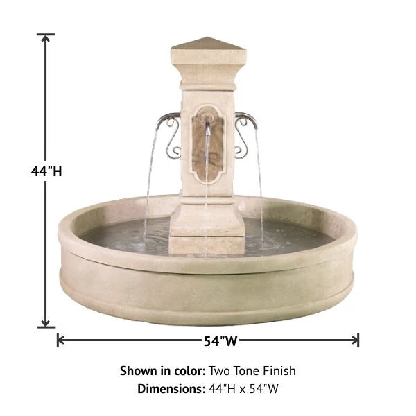 Giannini Garden San Pietro Malibu Outdoor Pond Fountain 1861C