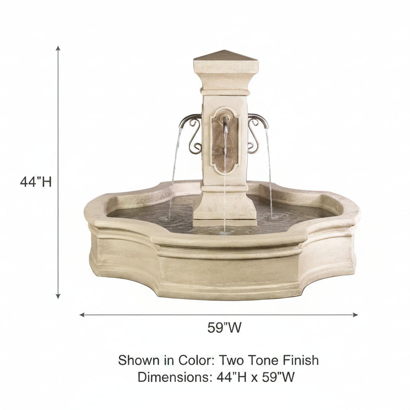 Giannini Garden San Pietro Monaco Outdoor Pond Fountain 1856C
