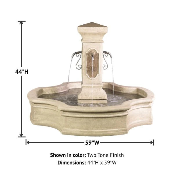 Giannini Garden San Pietro Monaco Outdoor Pond Fountain 1856C