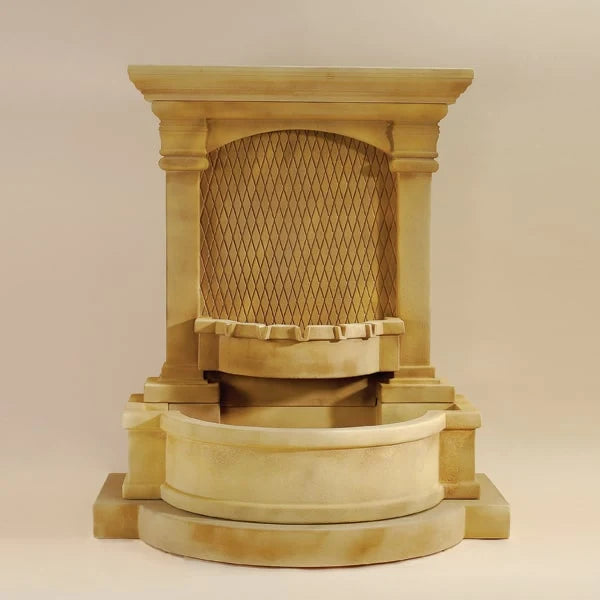 Giannini Garden Savonna Diamond Wall Of Water Outdoor Wall Fountain 1549