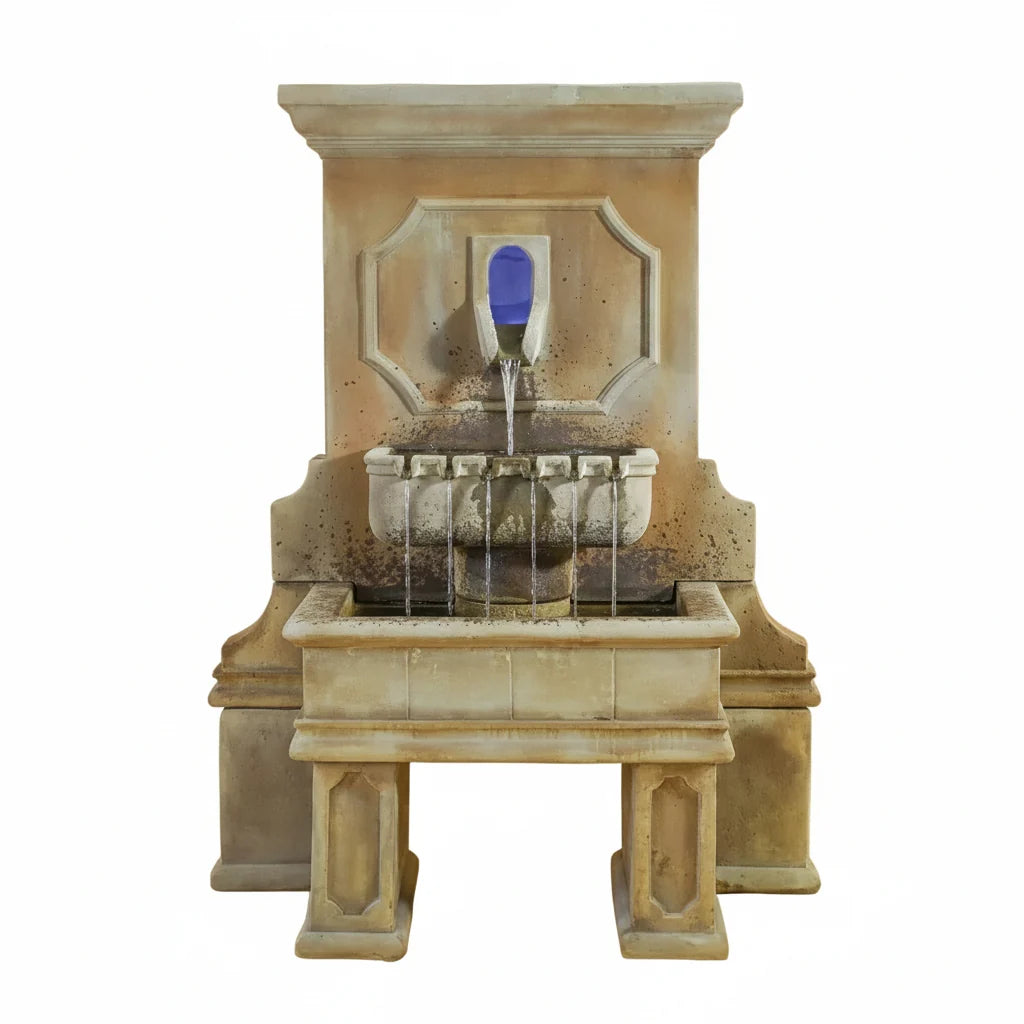 Giannini Garden Savonna Outdoor Wall Fountain with Legs 1546