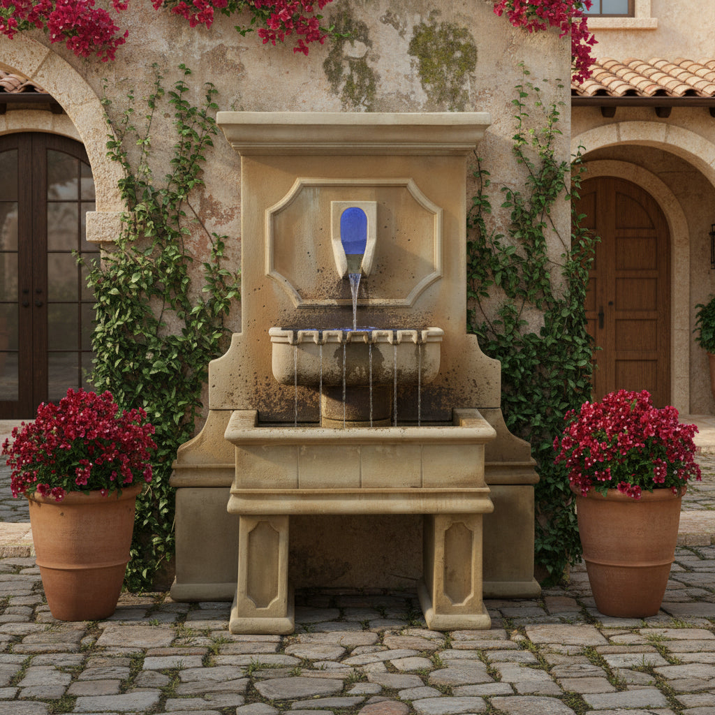 Giannini Garden Savonna Outdoor Wall Fountain with Legs 1546