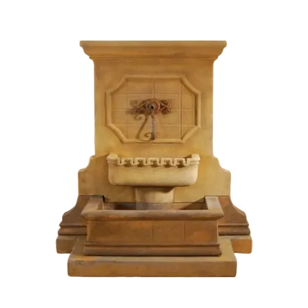 Giannini Garden Savonna Wall Fountain with Step For Spout 1548C